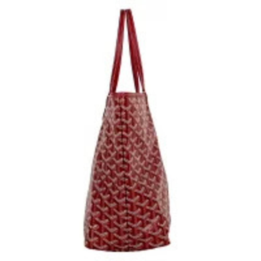 Goyard Shoulder Louis Saint Tote Red Reversible Canvas Bag